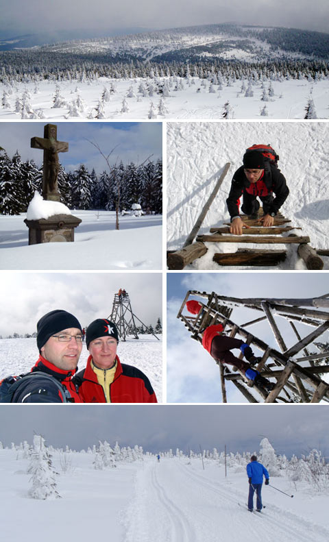 Výstup na Velkou Deštnou (1115m) v Orlických horách.