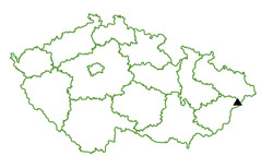 Mapa - Vysoká (1024m), Hostýnsko-vsetínská hornatina