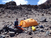 Kilimandžáro - Arrow Glacier Camp, Tanzanie