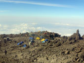 Uhuru Peak (5895m), Kilimandžáro, Tanzanie