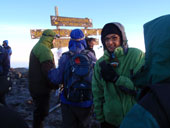 Uhuru Peak (5895m), Kilimandžáro, Tanzanie