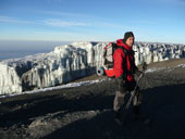 Uhuru Peak (5895m), Kilimandžáro, Tanzanie