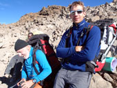 Uhuru Peak (5895m), Kilimandžáro, Tanzanie