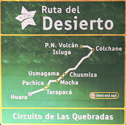 Cesta pouští (Ruta del Desierto), Chile