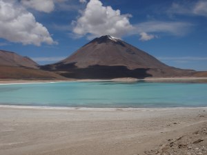 Licancabur (5960m) and Laguna Verde in front, Bolivia, 6. 2. 2006