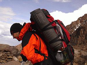Martin during ascent to Chachani (6075m), Peru, 20. 2. 2006