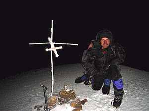 Vladimir on the top of Chachani (6075m), Peru, 20. 2. 2006