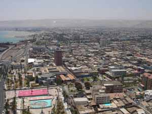 General view of Arica from the 