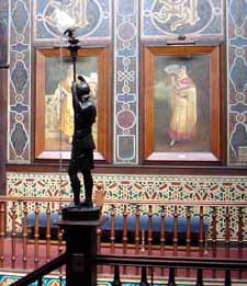 Interior of the traditional spanish club in Iquique, Chile, 24. 2. 2006