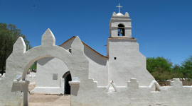 Kostel v San Pedro de Atacama, Chile