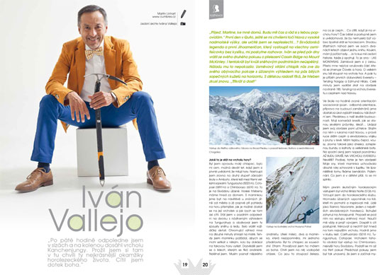 Náhled na náš rozhovor s Ivánem Vallejem v časopisu Lidé & Hory