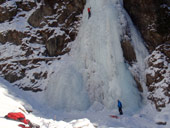 Kaunertal - lezení v ledu, Rakousko