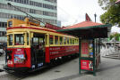Historická tramvaj v Christchurch, Nový Zéland