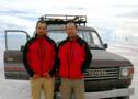 Bundy Latok (výrobce Tilak) v akci na Salar de Uyuni, Bolívie, 8.2.2006