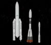 Makety raket Ariane, Sojuz a Vega, vesmírné středisko - Francouzská Guyana
