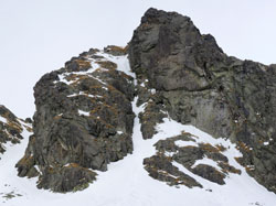 Kozia Kôpka (2100m) - středem jižní stěny