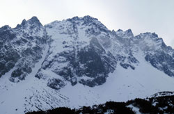 Satan (2421m) - severovýchodní stěna