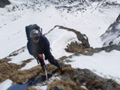 Výstup na Satan (2421m), Vysoké Tatry, Slovensko.