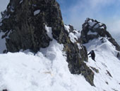 Výstup na Štrbské Solisko (2320m), Vysoké Tatry, Slovensko.