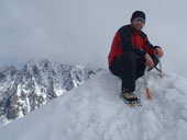 Výstup na Štrbské Solisko (2320m), Vysoké Tatry, Slovensko.