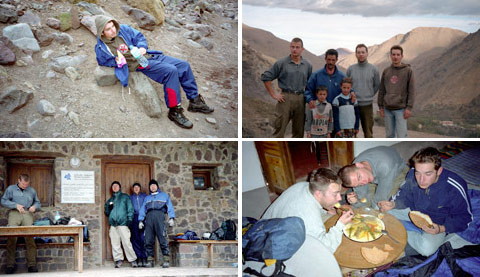 Výstup na Jebel Toubkal (4167m), vyský Atlas, Maroko.